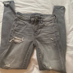 Gray American Eagle jeans